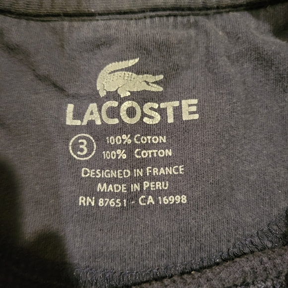 Lacoste Thermal Sweatshirt (+ St Johns Bay Cotton Sweater) - Picture 3 of 6